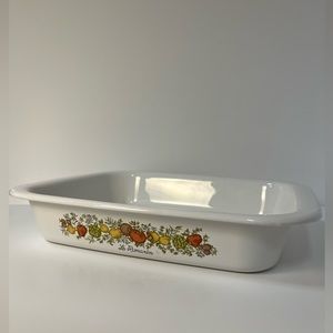 Rare Corning Ware "Spice of Life" A-21 Open Baking Pan L'Echalote Dish